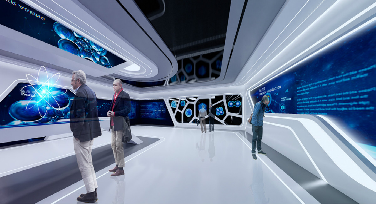 智慧医疗展厅设计施工,曼斯特提供整体解决方案 智慧医疗展厅设计施工,曼斯特提供整体解决方案