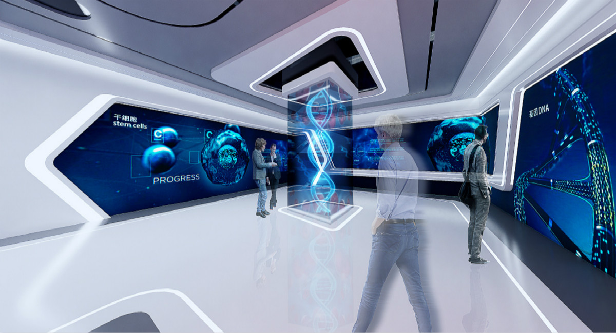 智慧医疗展厅设计施工,曼斯特提供整体解决方案 智慧医疗展厅设计施工,曼斯特提供整体解决方案